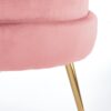 FOTEL wypoczynkowy z pluszowego velvetu, złote nogi, styl glamour, rózowy, do sypialni FOTEL wypoczynkowy z pluszowego velvetu, złote nogi, styl glamour, rózowy, do sypialni