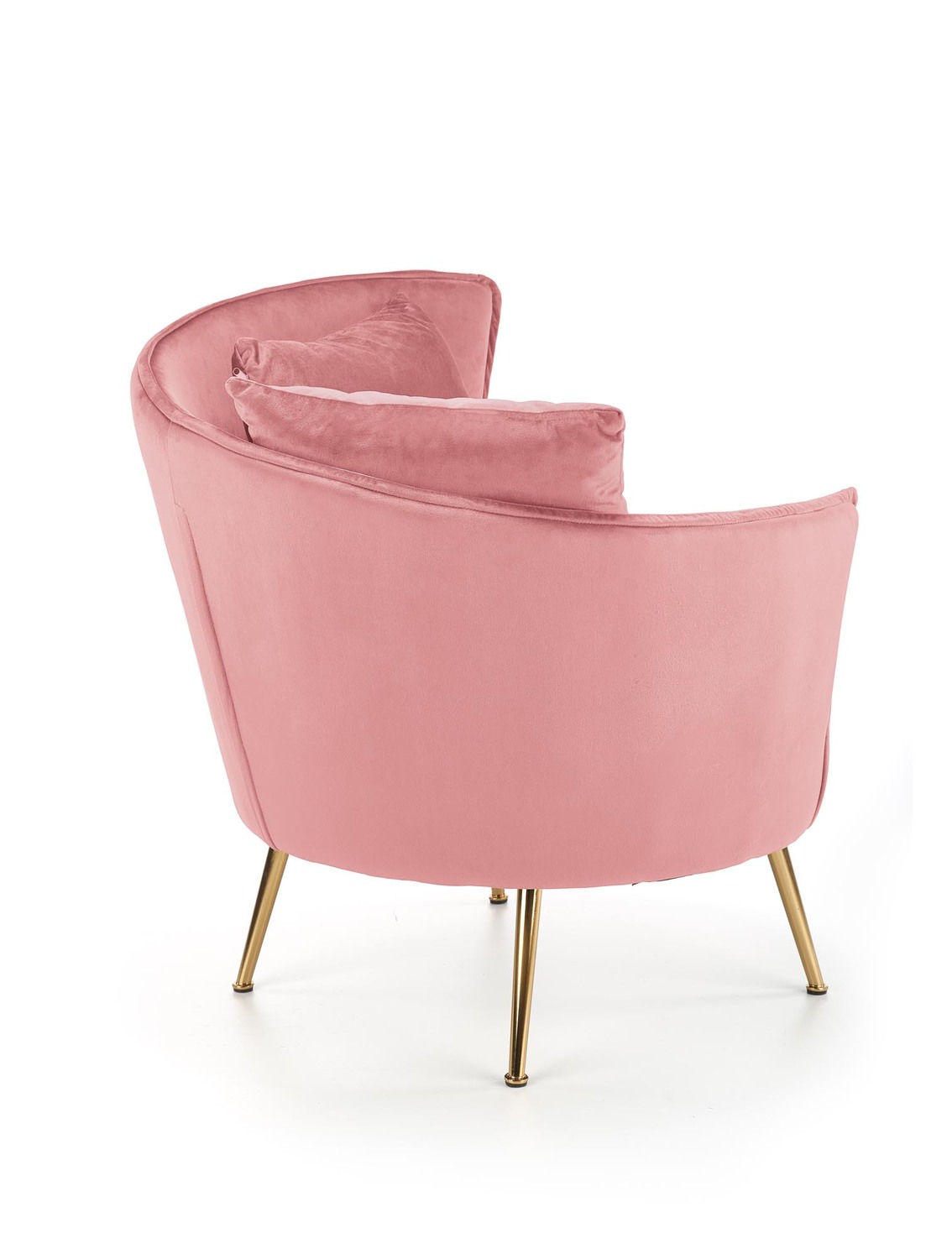 FOTEL wypoczynkowy z pluszowego velvetu, złote nogi, styl glamour, rózowy, ekskluzywny FOTEL wypoczynkowy z pluszowego velvetu, złote nogi, styl glamour, rózowy, ekskluzywny