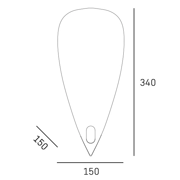 KINKIET Cannes abażur w formie szklanego liścia, mosiężne detale, modern classic, wymiary KINKIET Cannes abażur w formie szklanego liścia, mosiężne detale, modern classic, wymiary