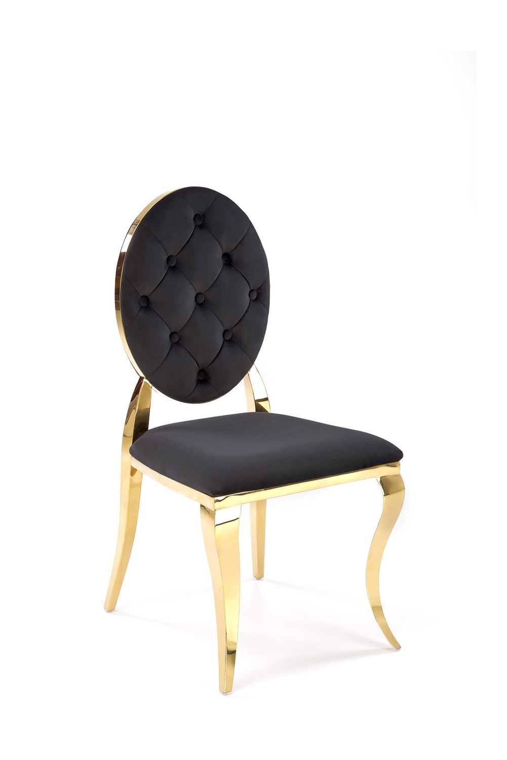 KRZESŁO w stylu glamour, złote metalowi nogi, czarna velvetowa tapicerka, do salonu KRZESŁO w stylu glamour, złote metalowi nogi, czarna velvetowa tapicerka, do salonu