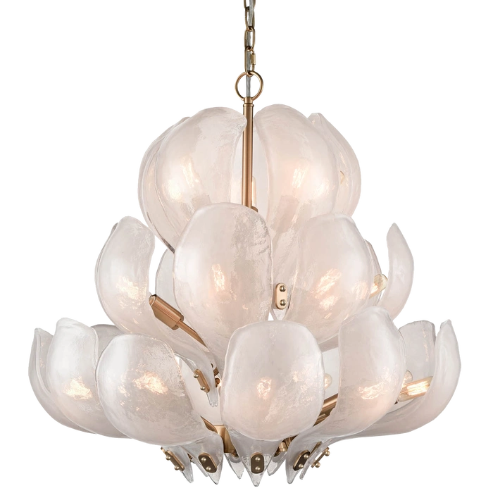 LAMPA WISZĄCA Cannes metalowy, mosiężny stelaż, szklany klosz, modern classic 70 x 63 cm, ekskluzywna