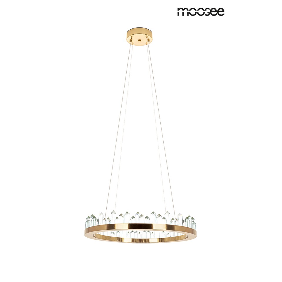 LAMPA WISZĄCA ze złotą obręczą i kryształami, ekskluzywna, styl glamour stylowa LAMPA WISZĄCA ze złotą obręczą i kryształami, ekskluzywna, styl glamour stylowa