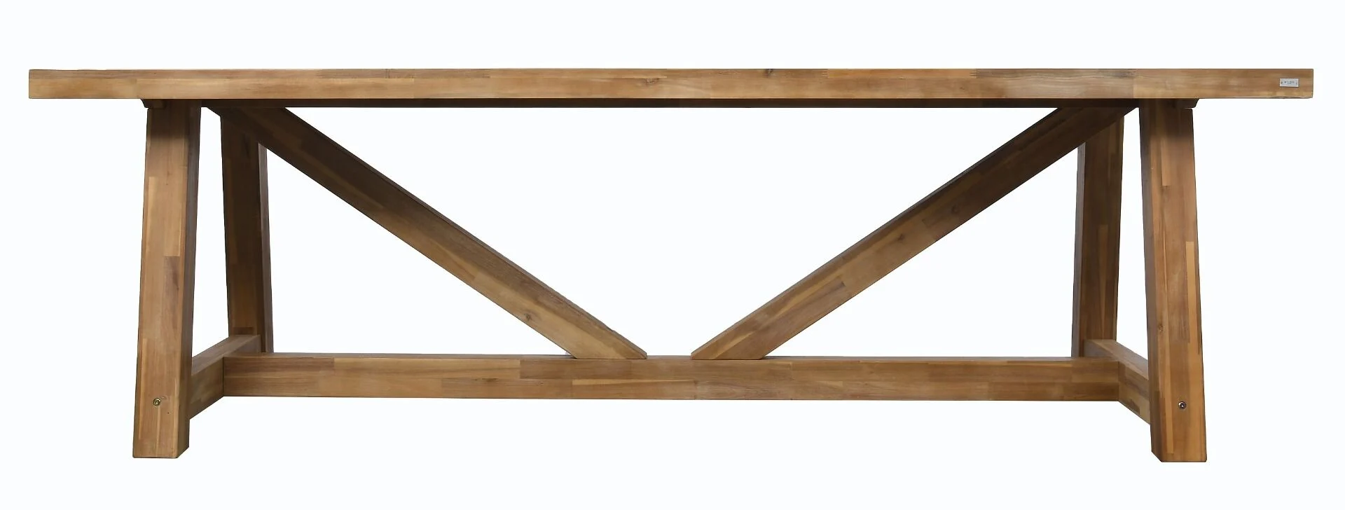 OGORODOWY STÓŁ OBIADOWY z drewna akacjowego w naturalnym kolorze, klasyczny, zestaw ogrodowy OM009, ekskluzywny