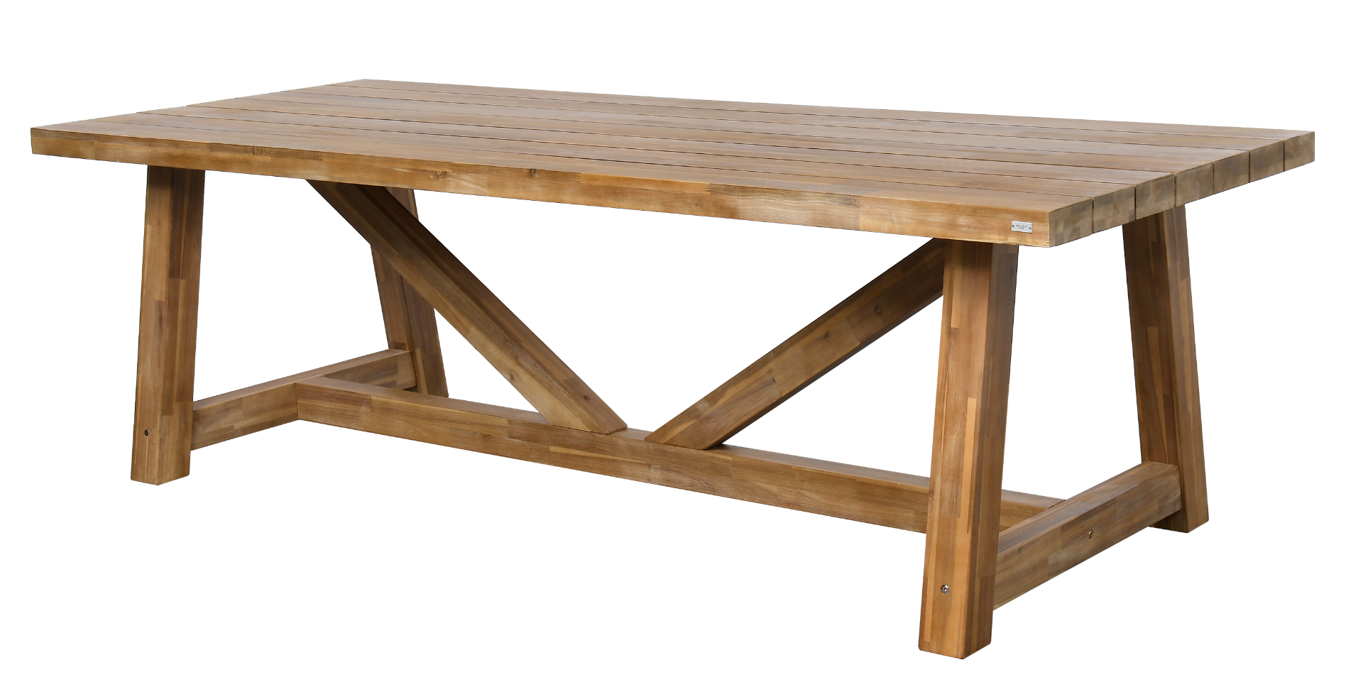 OGORODOWY STÓŁ OBIADOWY z drewna akacjowego w naturalnym kolorze, klasyczny, zestaw ogrodowy OM009, piękny