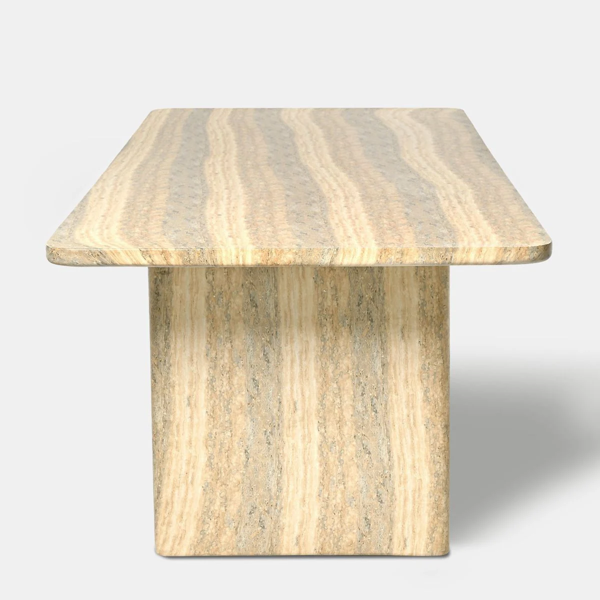 OGRODOWY STÓŁ JADALNIANY prostokątny z konglomeratu, nowoczesny, zestaw ogrodowy OM004, piekny