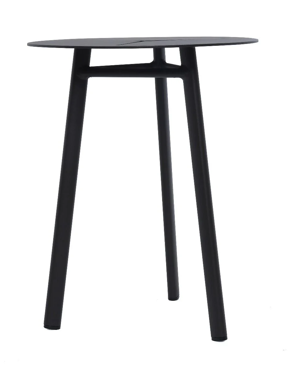 OGRODOWY STOLIK KAWOWY mały, okrągły na trzech nóżkach, aluminiowy, nowoczesny, zestaw ogrodowy OM005, wyjątkowy