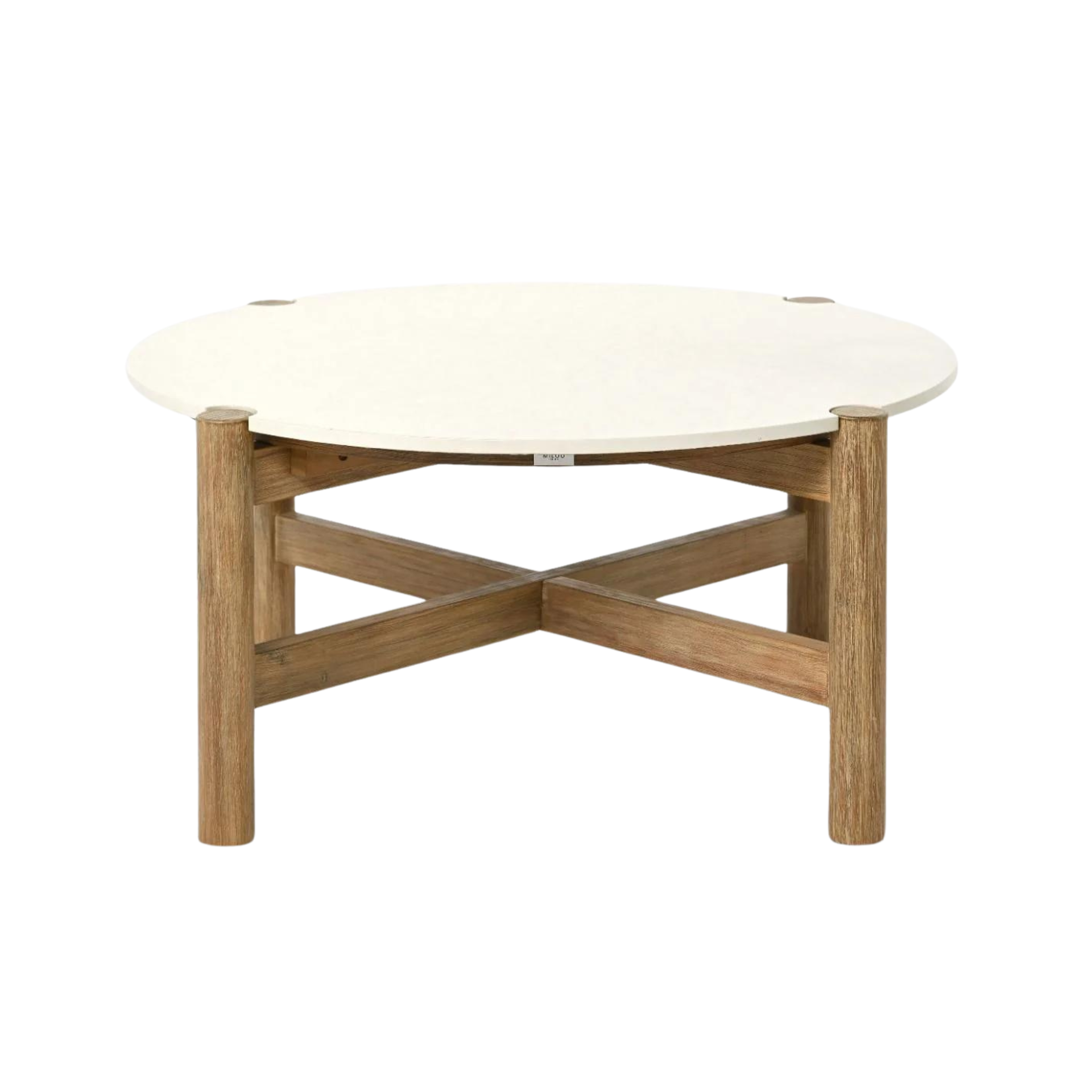 OGRODOWY STOLIK KAWOWY na drewnianym stelażu, beżowy blat z konglomeratu, zestaw ogrodowy OM002 OGRODOWY STOLIK KAWOWY na drewnianym stelażu, beżowy blat z konglomeratu, zestaw ogrodowy OM002