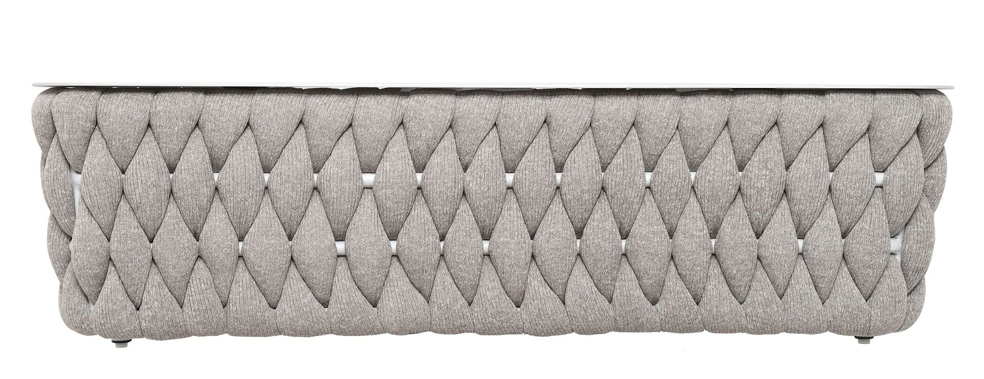 OGRODOWY STOLIK KAWOWY prostokątny, aluminiowy stelaż, tkanina taupe, nowoczesny, zestaw ogrodowy OM011, ekskluzywny OGRODOWY STOLIK KAWOWY prostokątny, aluminiowy stelaż, tkanina taupe, nowoczesny, zestaw ogrodowy OM011, ekskluzywny