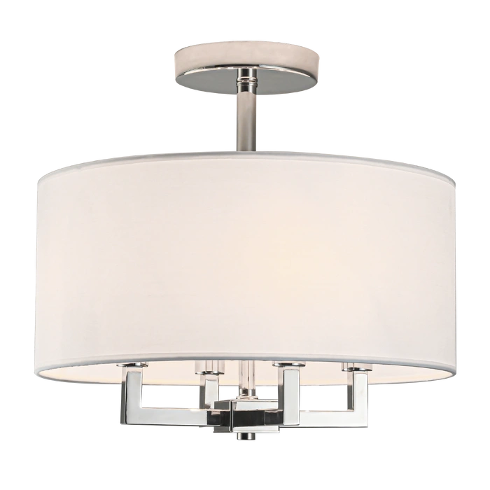 PLAFON Lille okrągły, szklany abażur, srebrny stelaż, klasyczny styl 40 x 38 cm PLAFON Lille okrągły, szklany abażur, srebrny stelaż, klasyczny styl 40 x 38 cm