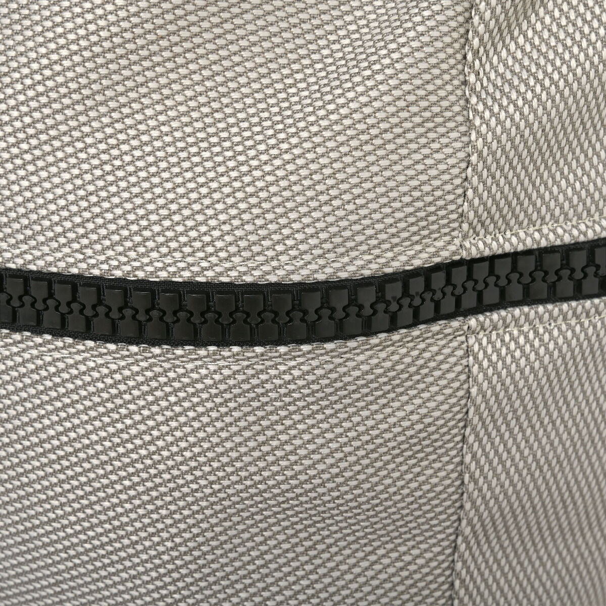 PUF OGRODOWY prostokątny, beżowa tkanina Olefin, nowoczesny, zestaw ogrodowy OM006, designerski