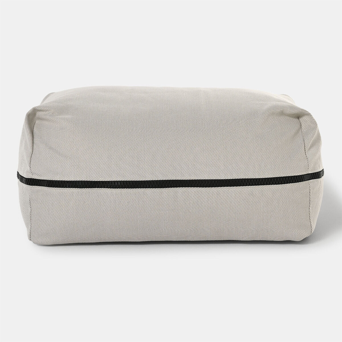 PUF OGRODOWY prostokątny, beżowa tkanina Olefin, nowoczesny, zestaw ogrodowy OM006, ekskluzywny