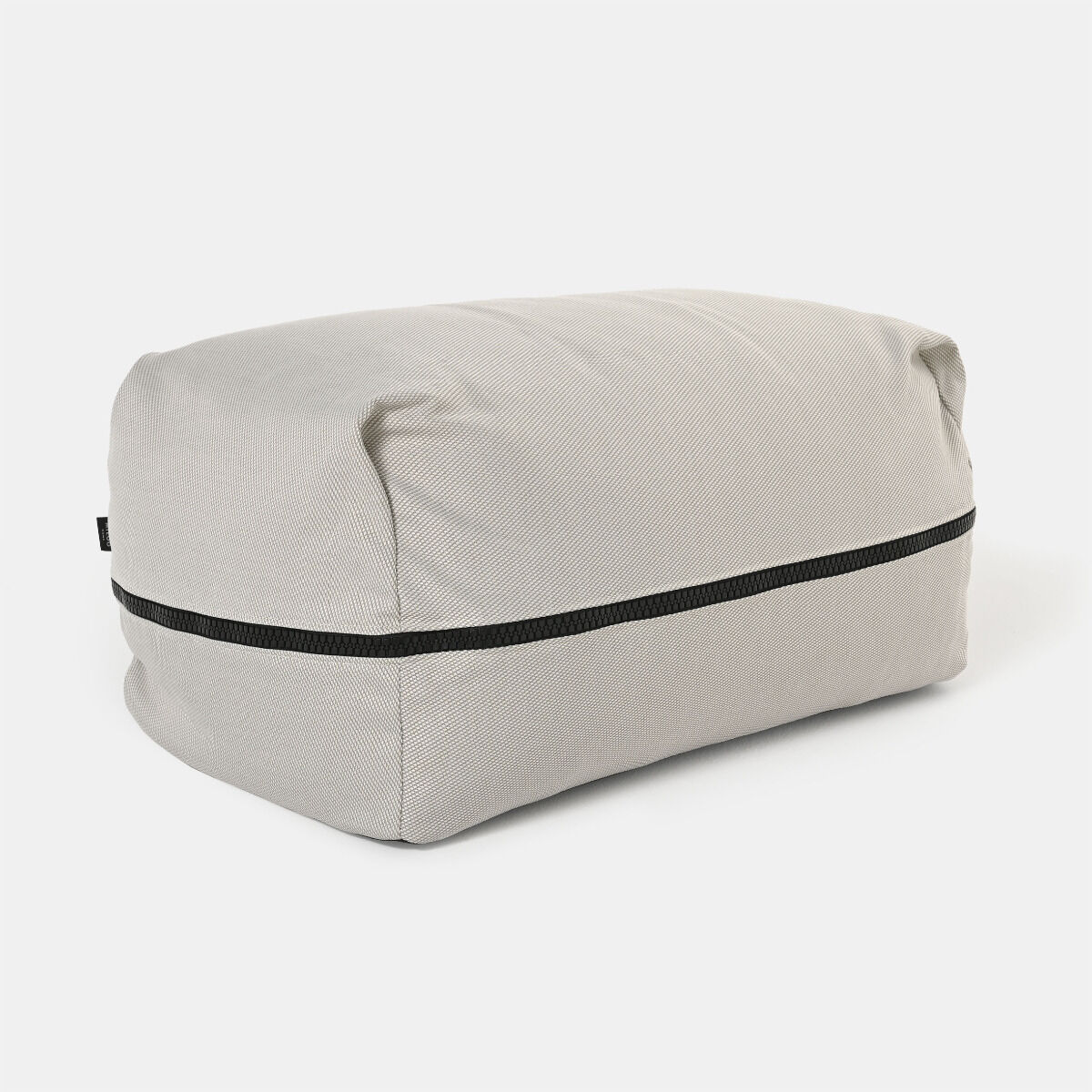 PUF OGRODOWY prostokątny, beżowa tkanina Olefin, nowoczesny, zestaw ogrodowy OM006, piękny