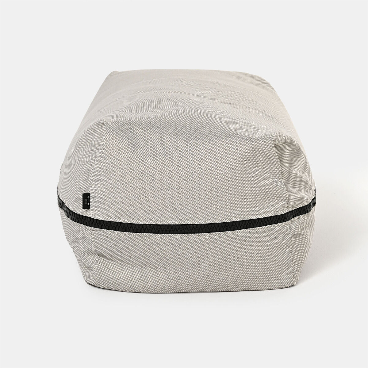 PUF OGRODOWY prostokątny, beżowa tkanina Olefin, nowoczesny, zestaw ogrodowy OM006, wyjątkowy