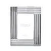 RAMKA NA ZDJĘCIE szklana, lustrzane srebrne wykończenie, glamour