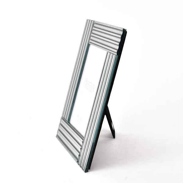 RAMKA NA ZDJĘCIE szklana, lustrzane srebrne wykończenie, glamour, piekna RAMKA NA ZDJĘCIE szklana, lustrzane srebrne wykończenie, glamour, piekna