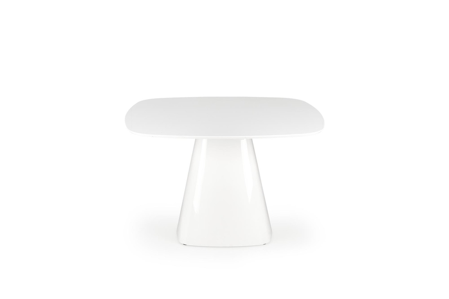 STÓŁ JADALNIANY kwadratowy z płyty MDF, biały, wykończenie na wysoki połysk-2