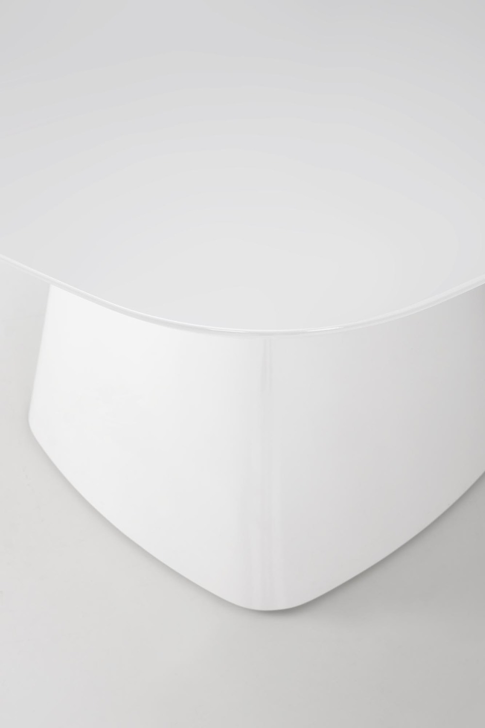 STÓŁ JADALNIANY kwadratowy z płyty MDF, biały, wykończenie na wysoki połysk-4