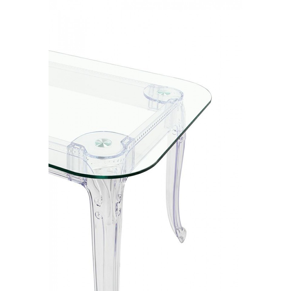 STÓŁ JADALNIANY z poliwęglanu, transparentny, szklany blat, elegancki, unikatowy STÓŁ JADALNIANY z poliwęglanu, transparentny, szklany blat, elegancki, unikatowy
