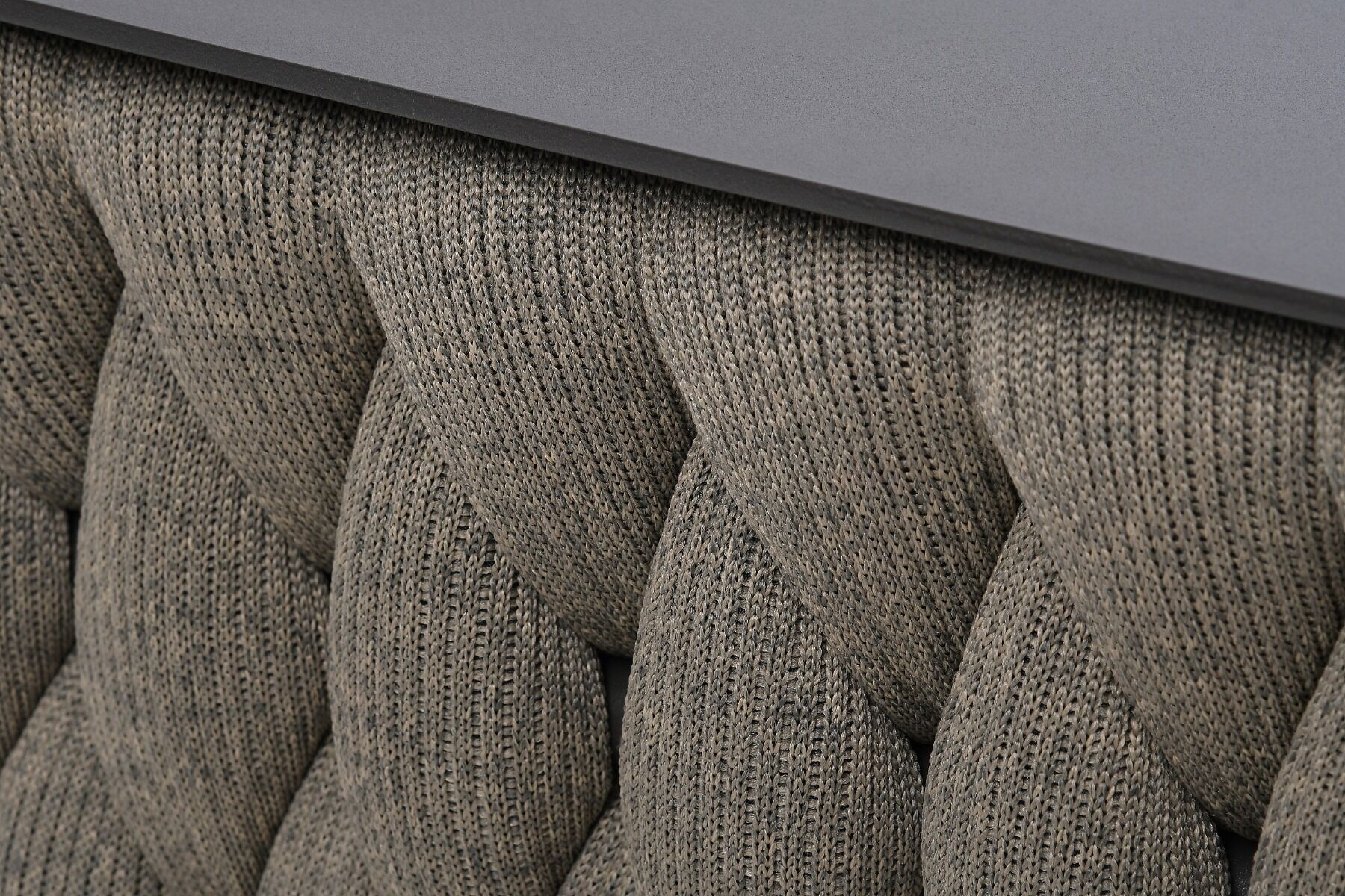 STÓŁ KAWOWY ogrodowy, prostokątny, aluminiowy blat, tkanina sunbrella, nowoczesny, zestaw ogrodowy OM005-3