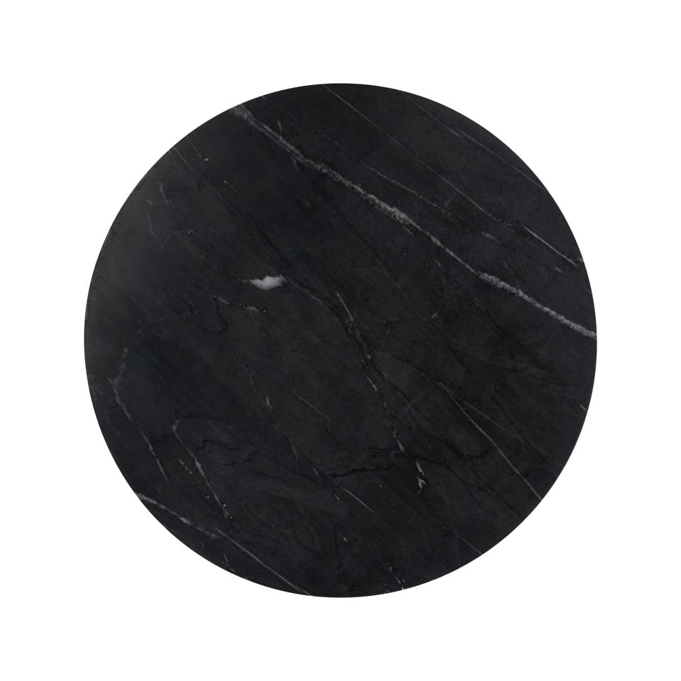 STOLIK POMOCNICZY okrągły, marmurowy blat, czarna podstawa, styl glamour, ekskluzywny STOLIK POMOCNICZY okrągły, marmurowy blat, czarna podstawa, styl glamour, ekskluzywny