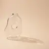 WAZON szklany, ręcznie robiony, transparentny, abstrakcyjny kształt