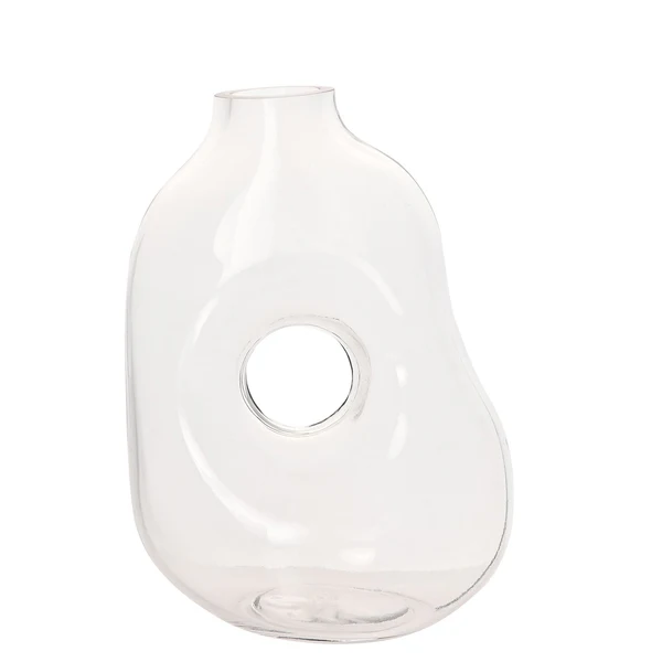 WAZON szklany, ręcznie robiony, transparentny, abstrakcyjny kształt, piękny WAZON szklany, ręcznie robiony, transparentny, abstrakcyjny kształt, piękny