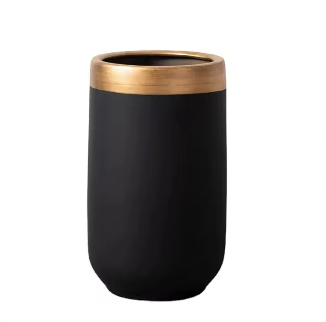 ZESTAW 2 DONIC czarne ze złotym detalem z ceramiki mrozoodpornej, glamour, piękny ZESTAW 2 DONIC czarne ze złotym detalem z ceramiki mrozoodpornej, glamour, piękny