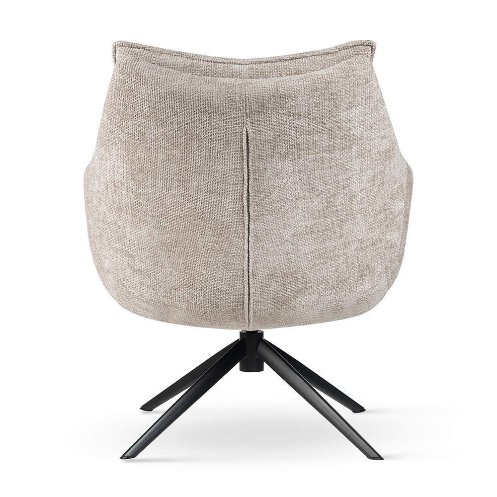 FOTEL OBROTOWY nowoczesny, czarne nogi, beżowa tapicerka, z podłokietnikami, ekskluzywny FOTEL OBROTOWY nowoczesny, czarne nogi, beżowa tapicerka, z podłokietnikami, ekskluzywny