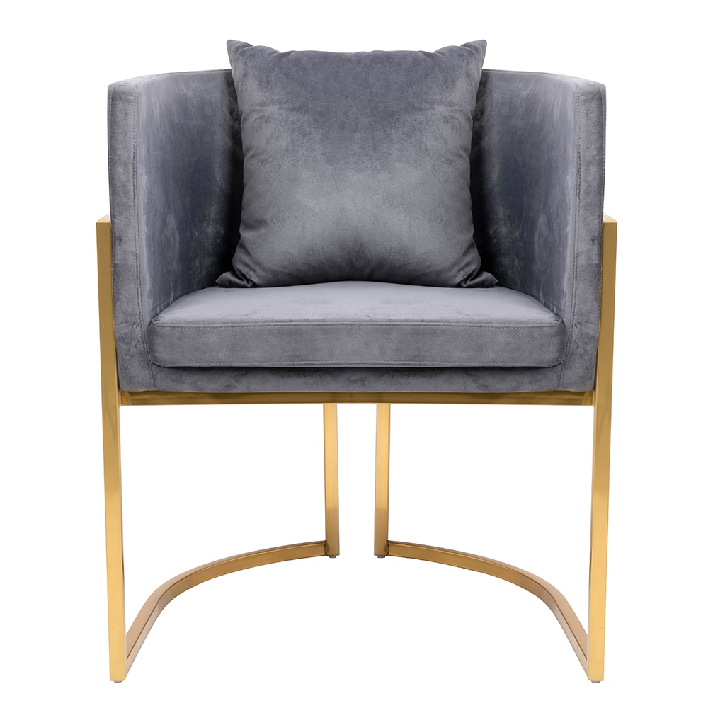 FOTEL z podłokietnikami, złote nogi, ciemno szara welurowa tapicerka, nowoczesny styl, ekskluzywny FOTEL z podłokietnikami, złote nogi, ciemno szara welurowa tapicerka, nowoczesny styl, ekskluzywny
