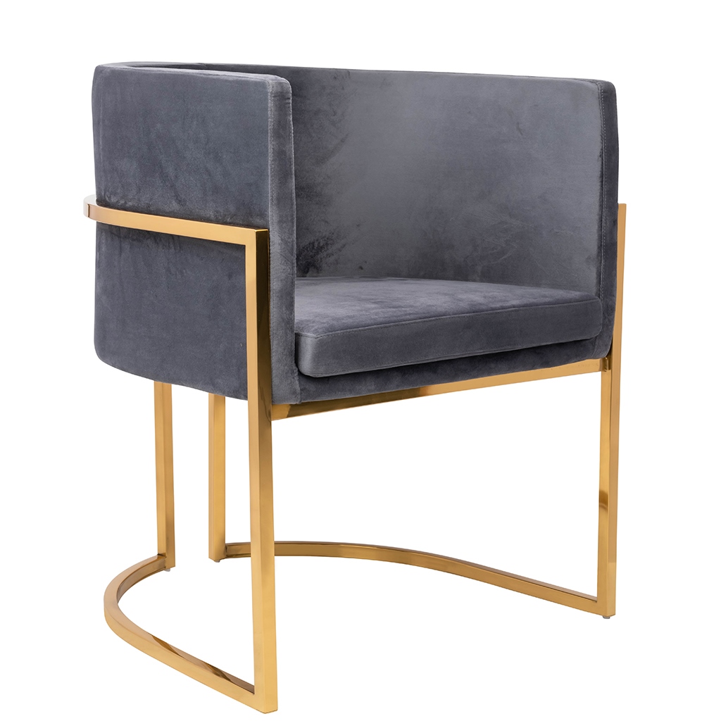 FOTEL z podłokietnikami, złote nogi, ciemno szara welurowa tapicerka, nowoczesny styl, piękny FOTEL z podłokietnikami, złote nogi, ciemno szara welurowa tapicerka, nowoczesny styl, piękny