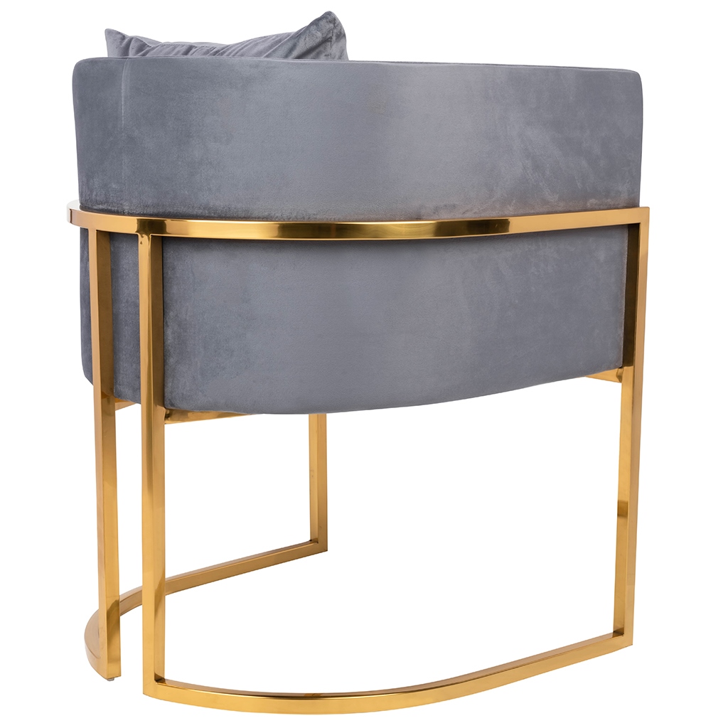 FOTEL z podłokietnikami, złote nogi, ciemno szara welurowa tapicerka, nowoczesny styl, wyjątkowy FOTEL z podłokietnikami, złote nogi, ciemno szara welurowa tapicerka, nowoczesny styl, wyjątkowy