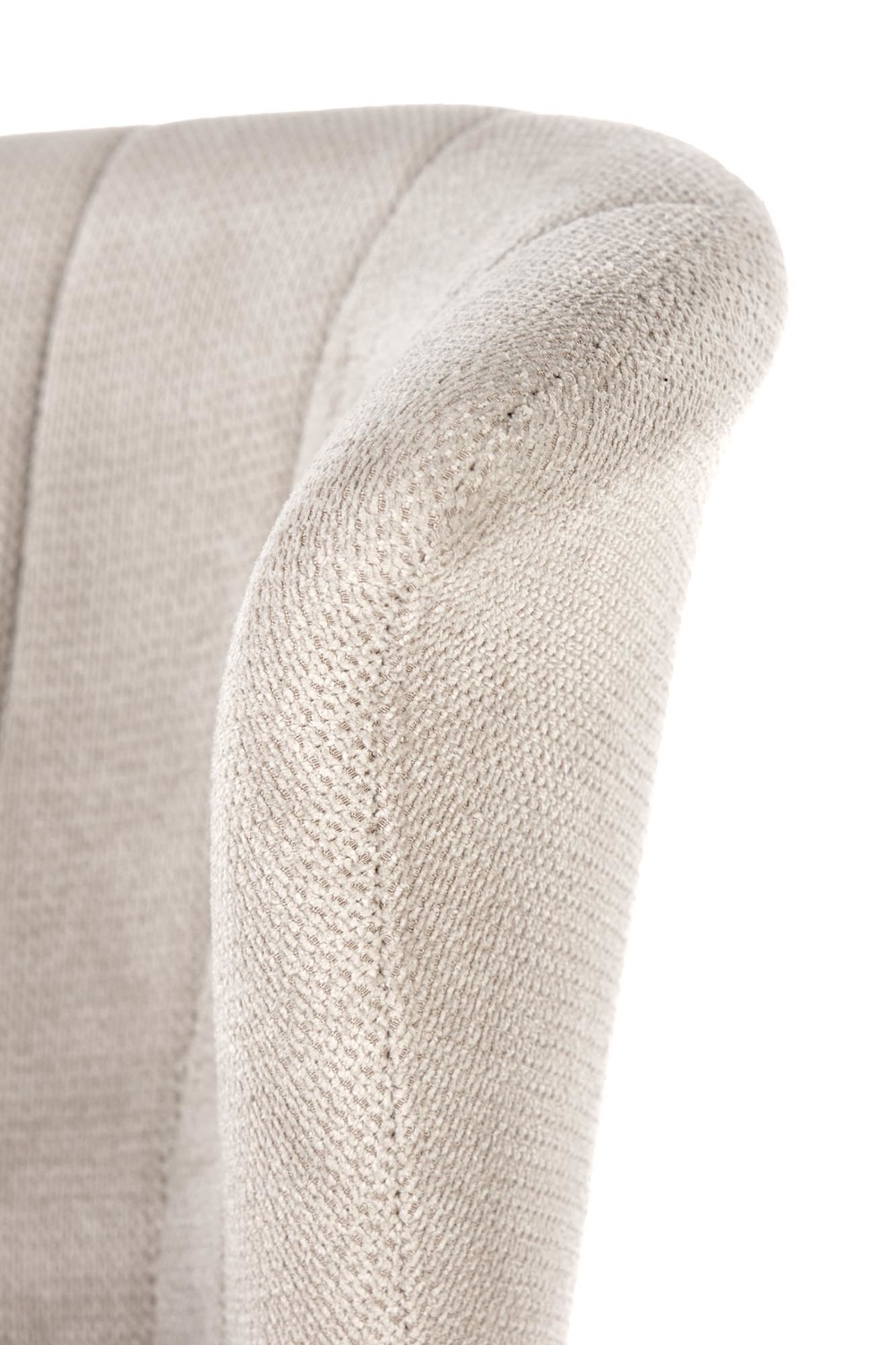 HOKER na czarnej, obrotowej podstawie, regulowana wysokość, piękna tapicerka z przeszyciami, beżowy, dekoracyjny HOKER na czarnej, obrotowej podstawie, regulowana wysokość, piękna tapicerka z przeszyciami, beżowy, dekoracyjny