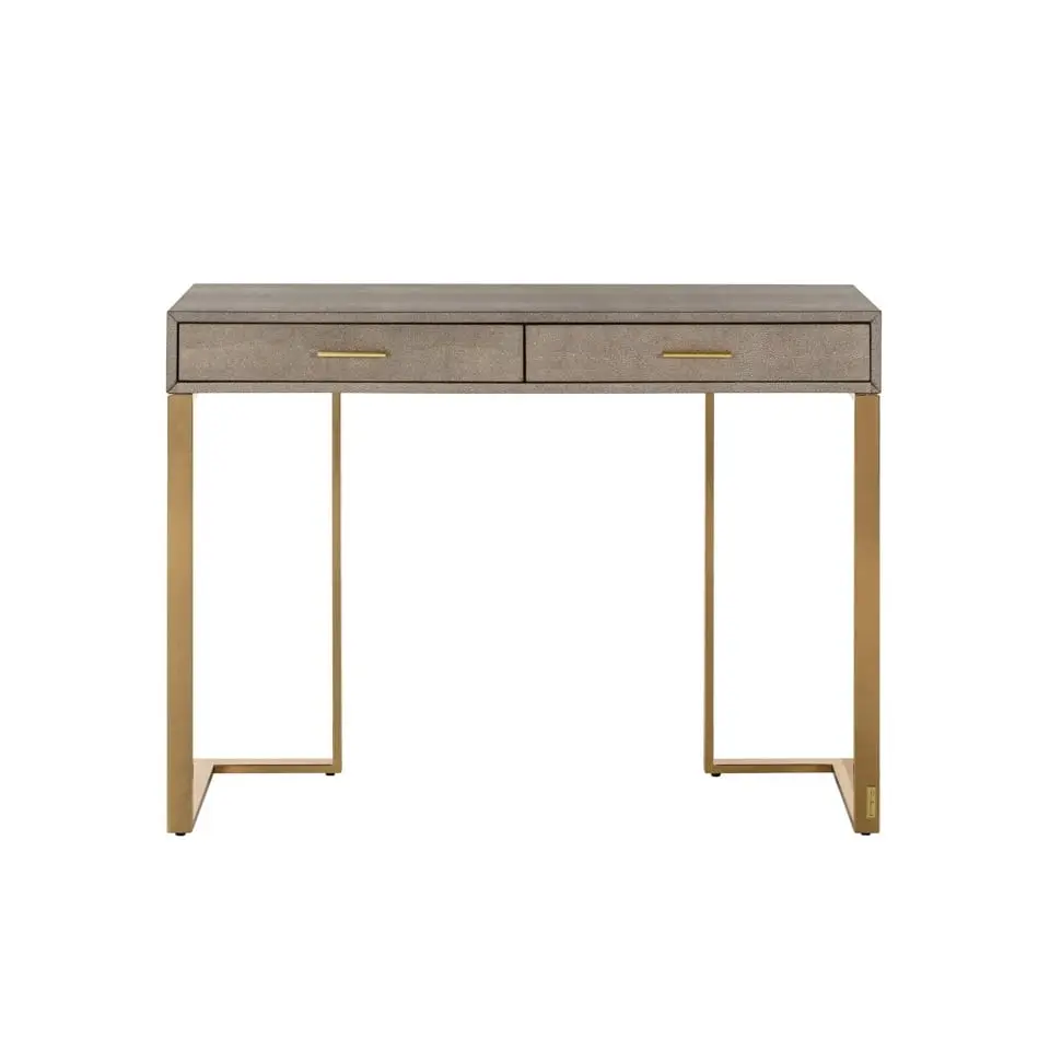 KONSOLA prostokątna, na złotym stelażu, blat o wyjątkowej fakturze, dwie szuflady, glamour, ekskluzywna KONSOLA prostokątna, na złotym stelażu, blat o wyjątkowej fakturze, dwie szuflady, glamour, ekskluzywna