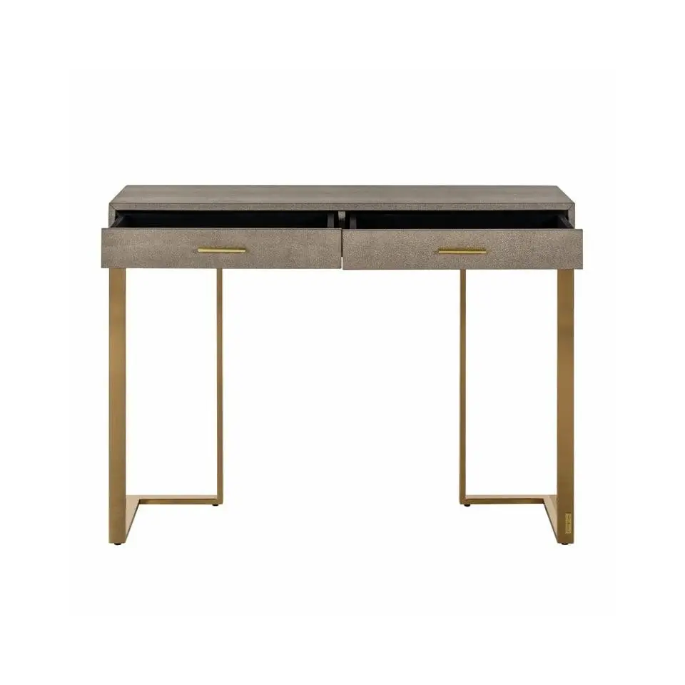 KONSOLA prostokątna, na złotym stelażu, blat o wyjątkowej fakturze, dwie szuflady, glamour, na korytarz KONSOLA prostokątna, na złotym stelażu, blat o wyjątkowej fakturze, dwie szuflady, glamour, na korytarz