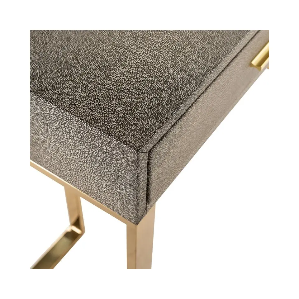 KONSOLA prostokątna, na złotym stelażu, blat o wyjątkowej fakturze, dwie szuflady, glamour, wyjątkowa KONSOLA prostokątna, na złotym stelażu, blat o wyjątkowej fakturze, dwie szuflady, glamour, wyjątkowa