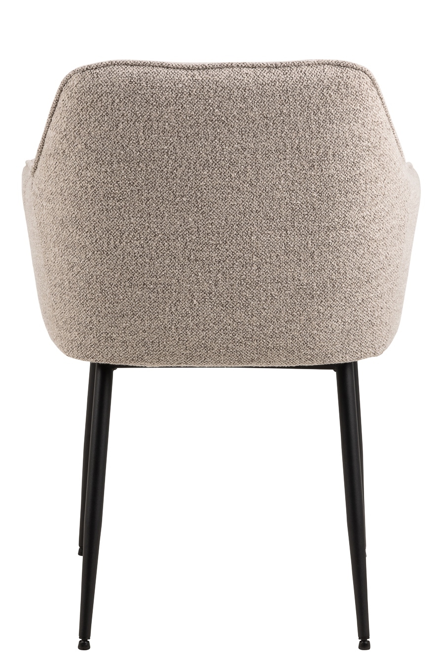 KRZESŁO na czarnych nogach, beżowa tapicerka, nowoczesny styl, do salonu KRZESŁO na czarnych nogach, beżowa tapicerka, nowoczesny styl, do salonu