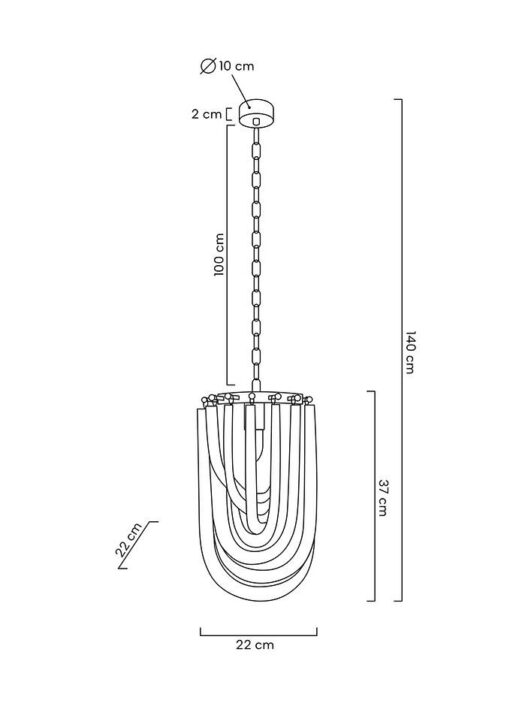 LAMPA WISZĄCA z metalowym, złotym stelażem, szklany klosz, klasyczny wygląd, wymiary