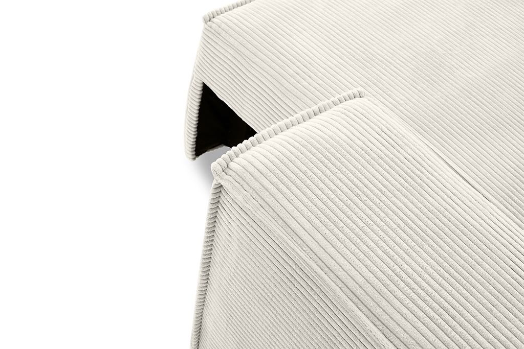 SOFA z funkcją spania i pojemnikiem na pościel, sztruksowa beżowa tkanina, nowoczesny styl-3 SOFA z funkcją spania i pojemnikiem na pościel, sztruksowa beżowa tkanina, nowoczesny styl-3