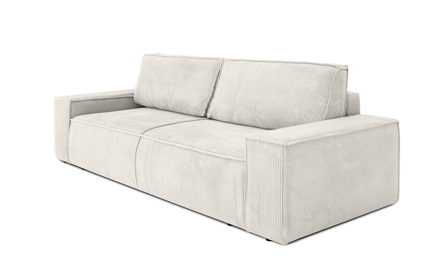 SOFA z funkcją spania i pojemnikiem na pościel, sztruksowa beżowa tkanina, nowoczesny styl, wyrafinowana SOFA z funkcją spania i pojemnikiem na pościel, sztruksowa beżowa tkanina, nowoczesny styl, wyrafinowana