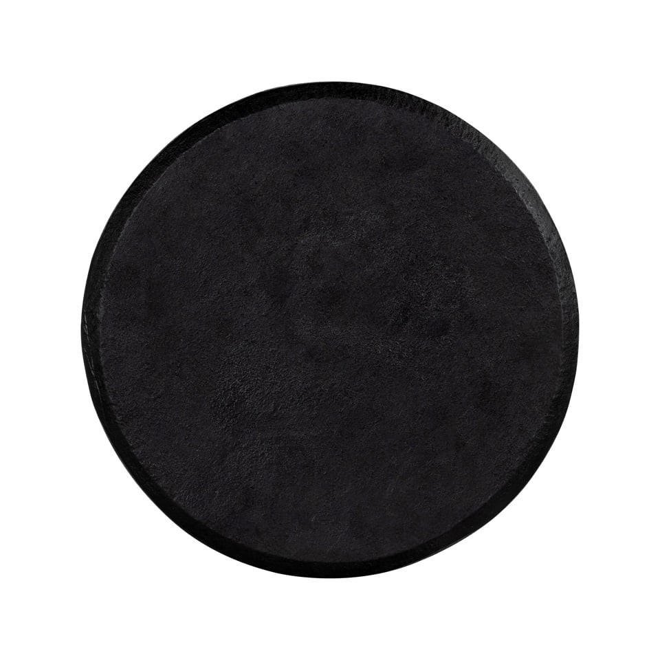 STOLIK POMOCNICZY czarny z żywicy, designerski kształt, nowoczesny styl, do salonu STOLIK POMOCNICZY czarny z żywicy, designerski kształt, nowoczesny styl, do salonu