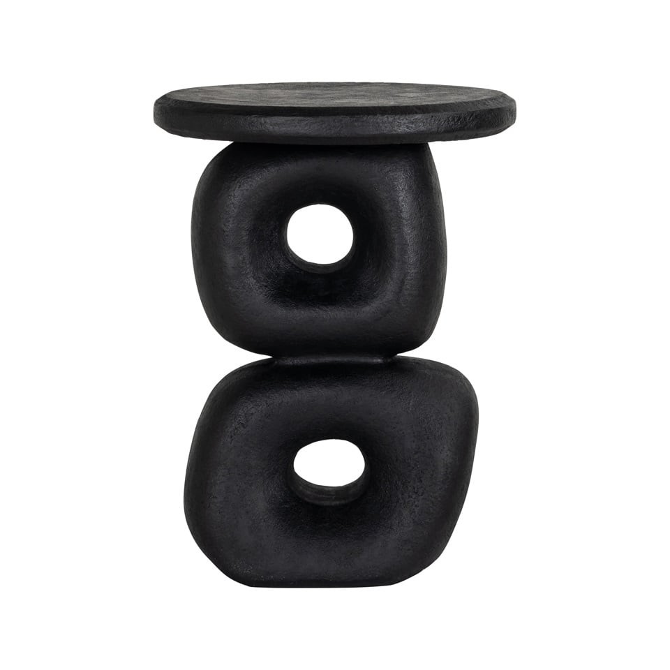 STOLIK POMOCNICZY czarny z żywicy, designerski kształt, nowoczesny styl, ekskluzywny STOLIK POMOCNICZY czarny z żywicy, designerski kształt, nowoczesny styl, ekskluzywny