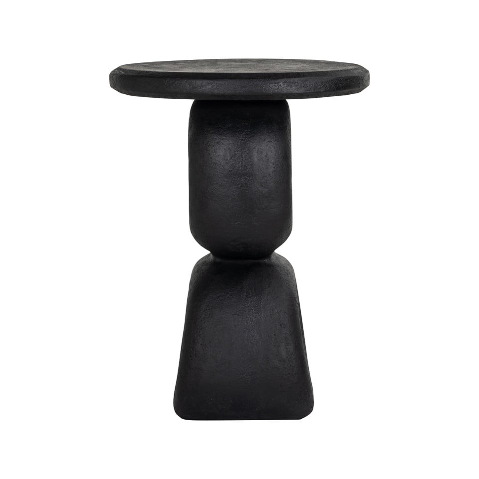 STOLIK POMOCNICZY czarny z żywicy, designerski kształt, nowoczesny styl, wyjątkowy STOLIK POMOCNICZY czarny z żywicy, designerski kształt, nowoczesny styl, wyjątkowy