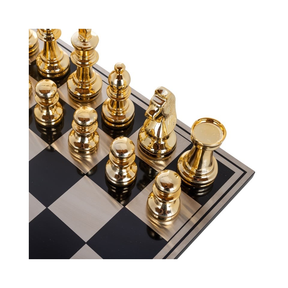 SZACHY z żywicy, pinki w kolorze złota i czarnego chromu, elegancki styl, dekoracyjne SZACHY z żywicy, pinki w kolorze złota i czarnego chromu, elegancki styl, dekoracyjne