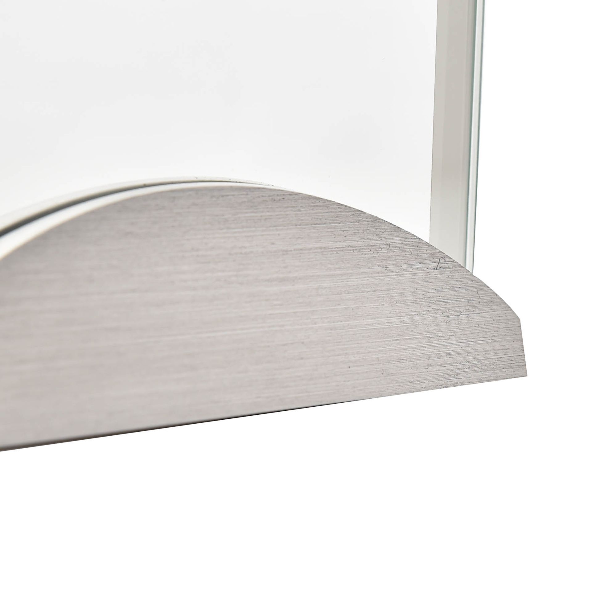 ZEGAR STOJĄCY z aluminiową, srebrną podstawą, szklany panel, klasyczny styl, wyjątkowy ZEGAR STOJĄCY z aluminiową, srebrną podstawą, szklany panel, klasyczny styl, wyjątkowy