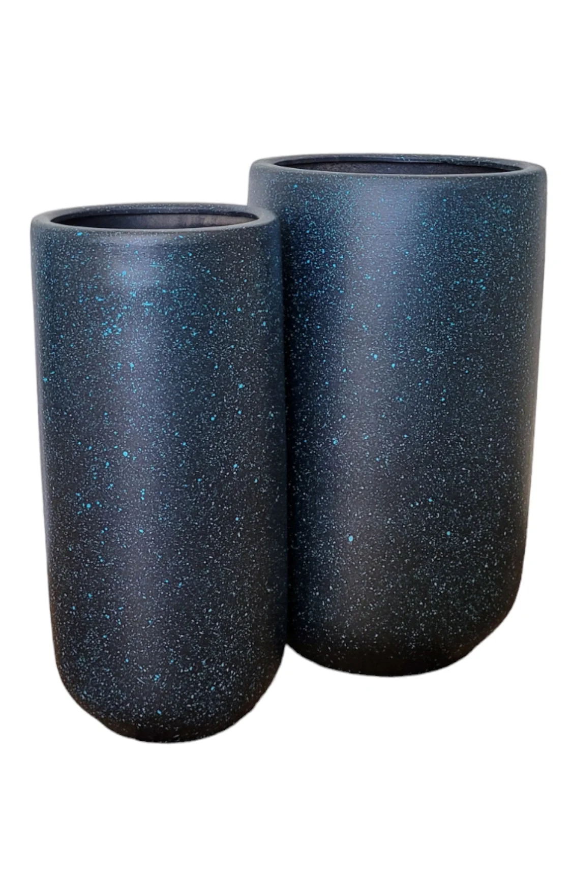 ZESTAW 2 DONIC duże z ceramiki mrozoodpornej, granatowe, nowoczesne, piękne