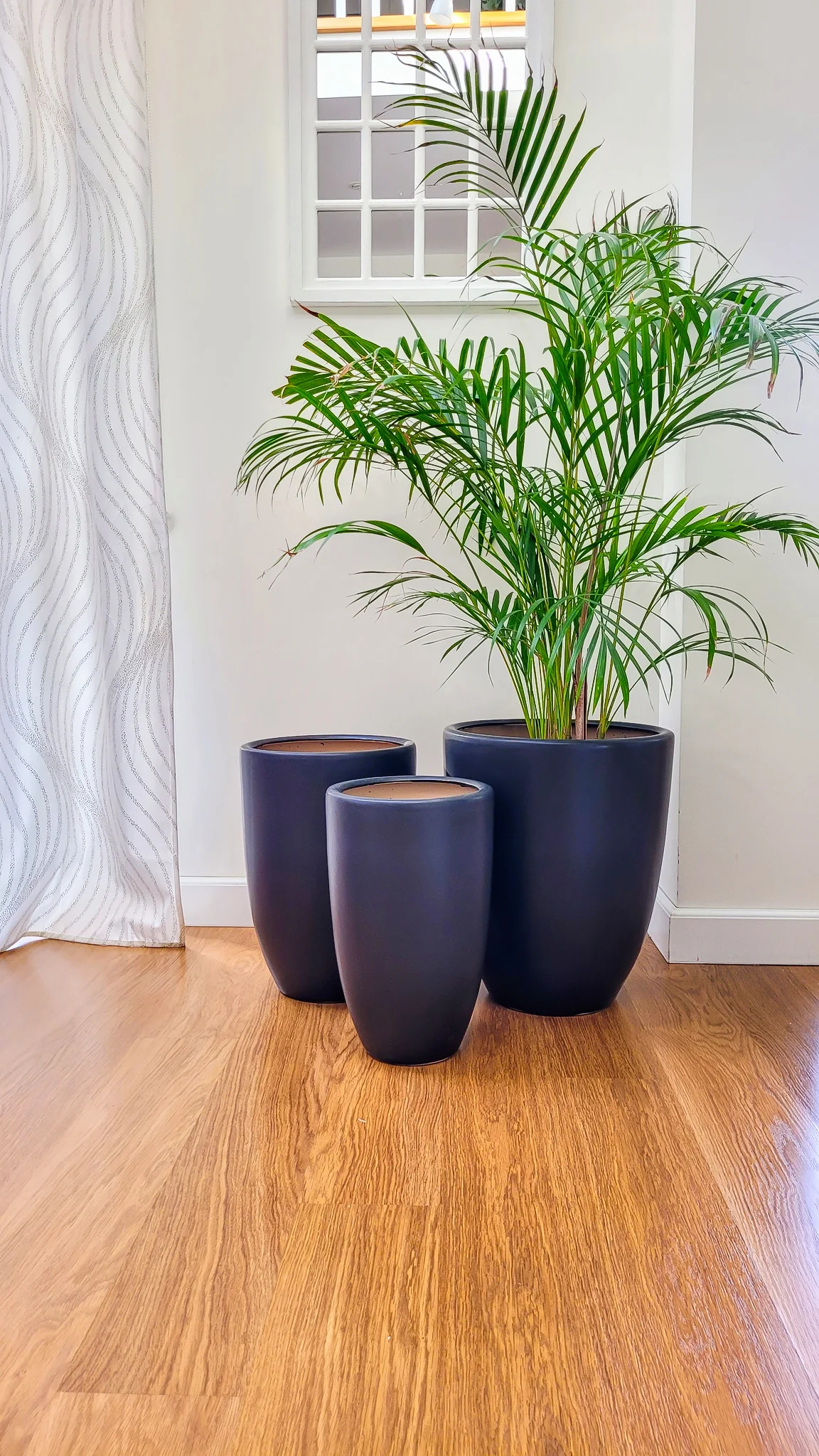 ZESTAW 3 DONIC z ceramiki mrozoodpornej, czarne, stożkowy kształt, elegancki charakter, najwyższa jakość ZESTAW 3 DONIC z ceramiki mrozoodpornej, czarne, stożkowy kształt, elegancki charakter, najwyższa jakość