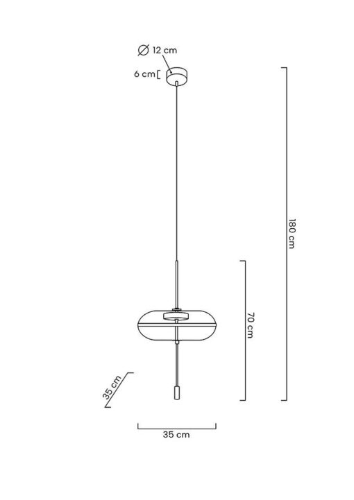 LAMPA WISZĄCA metalowo-szklana, mosiężny kolor, wyjątkowy kształt, glamour, wymiary