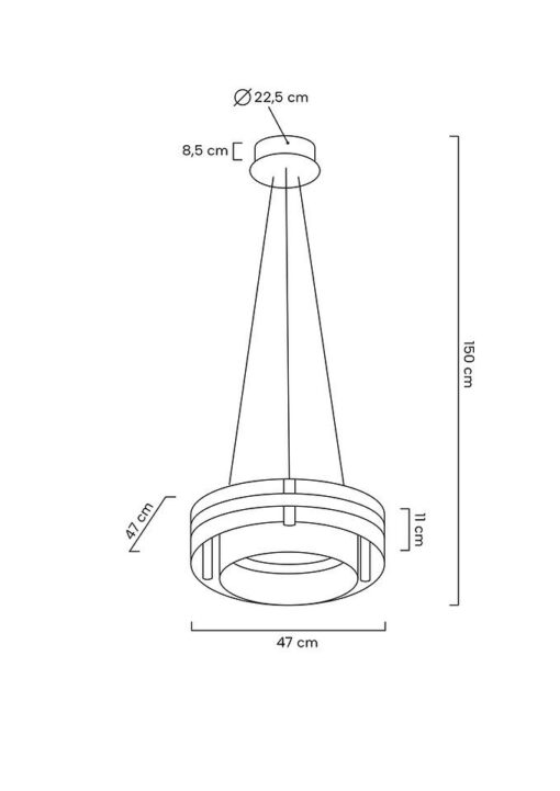 LAMPA WISZĄCA okrągła, kryształowa, złoty metalowy stelaż, styl glamour, wymiary