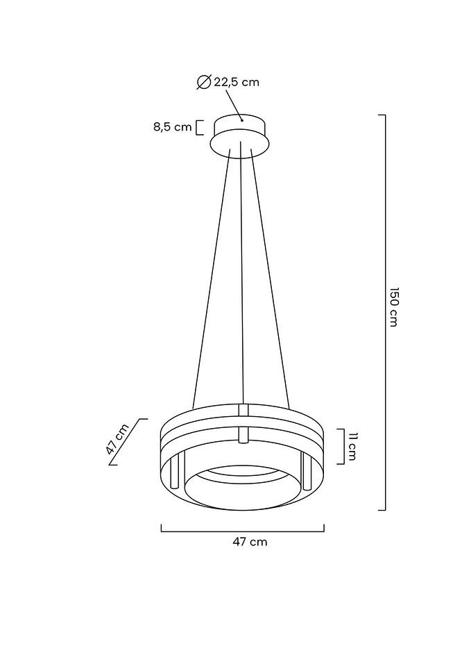 LAMPA WISZĄCA okrągła, kryształowa, złoty metalowy stelaż, styl glamour, wymiary