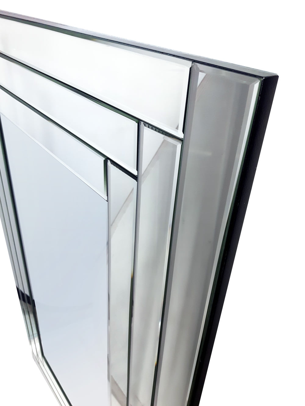 LUSTRO ŚCIENNE prostokątne, lustrzana rama, wysoka jakość, styl glamour 80x120, piękne